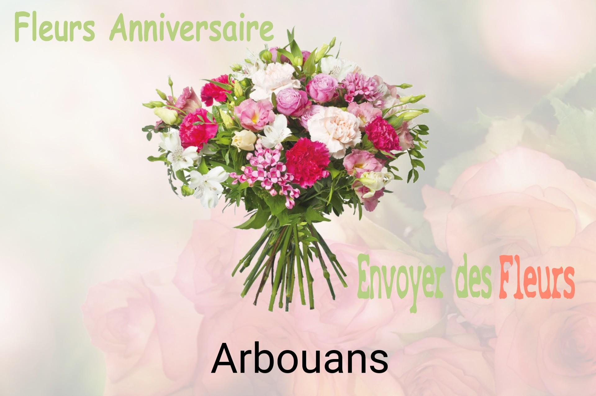 Bouquet de fleurs d’anniversaire livré à Arbouans