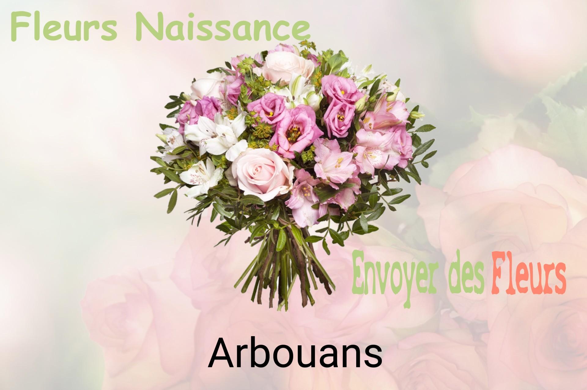 Bouquet de fleurs de naissance livré à Arbouans